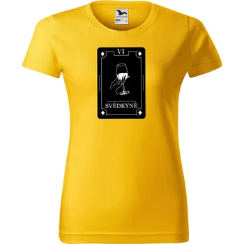 Dámské tričko DOBRÝ TRIKO Dámské tričko s potiskem Svědkyně tarot Barva: Žlutá, Velikost: S