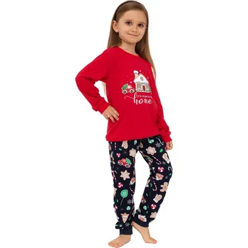 Pánské pyžamo Dívčí pyžamo 594/175 Home - CORNETTE Červená 110/116