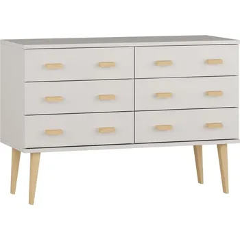 Komoda Komoda z masivu borovice Nord K2/3S 175/75/42 cm / bílá