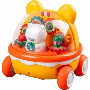 Natahovací autíčko pro děti Medvídek žlté - CAB Toys 115