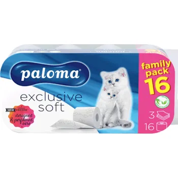 Toaletní papír Paloma Exclusive Soft 3vrstvý 16 ks