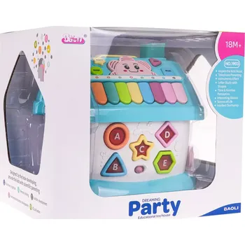 Hračka pro nejmenší Interaktivní vzdělávací domeček pro děti modrý