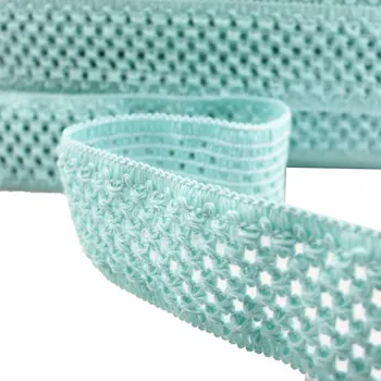 Textilní guma Pro Háčkování Guma pletená 5 cm mintová, 10 m