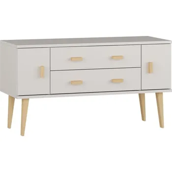 Komoda Komoda z masivu borovice Nord K3/2S 175/58,5/42 cm / bílá