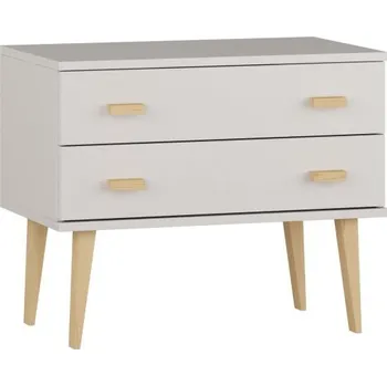 Komoda Komoda z masivu borovice Nord K1/2S 79/58,5/42 cm / bílá