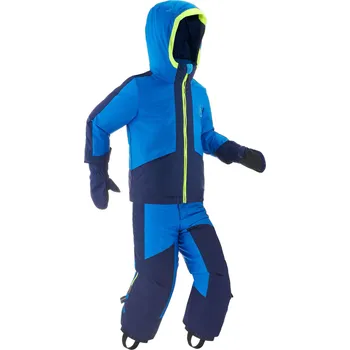 Kojenecká kombinéza WEDZE Dětský lyžařský komplet 580 Kid modrý 3 ROKY MODRÁ|ŽLUTÁ