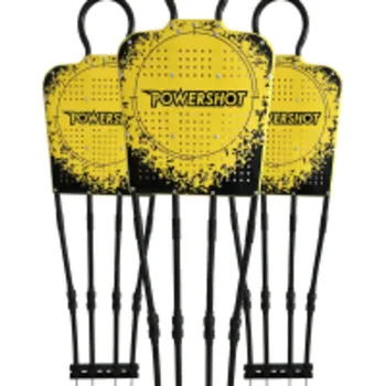 Fotbalová tréninková pomůcka POWER SHOT Sada 3 figurín pro volný kop - 180 cm 180cm ČERNÁ|ŽLUTÁ