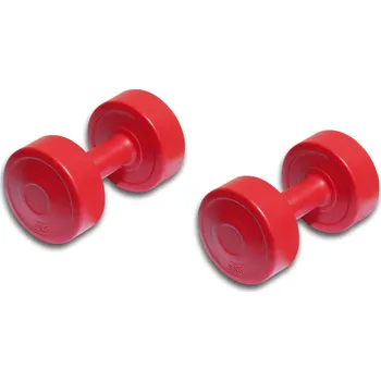 ROVERA Pár činek z vinylu - 3 kg (celkem 6 kg) 6kg ČERVENÁ