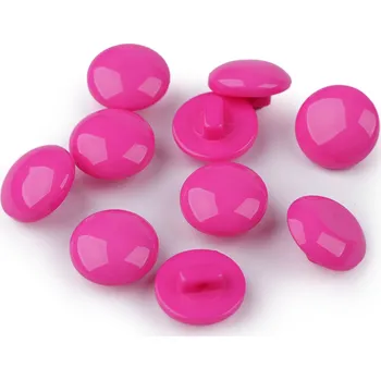 Knoflík Pro Háčkování Knoflík kulatý růžový 12,5 mm 10 Ks