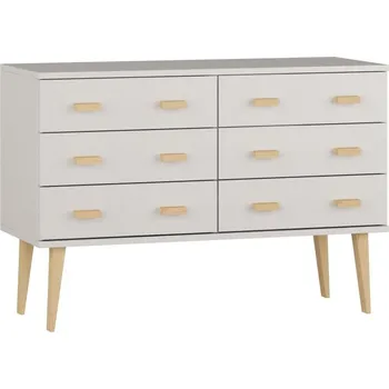 Komoda Komoda z masivu borovice Nord K2/3S 117/75/42 cm / bílá