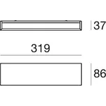Linea Light Nástěnné svítidlo LED Box W2 bi-emission, W 31,9 cm, černá, 2700 K LED 18 W celkem - Doprava zdarma
