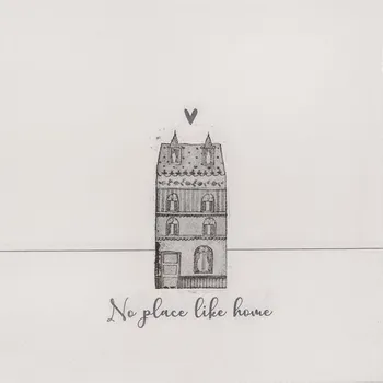 Papírový ubrousek Bílé papírové ubrousky Amsterdam House - 33*33 cm (20ks)