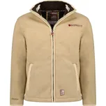 GEOGRAPHICAL NORWAY mikina pánská UBOLT s kožíškem M béžová