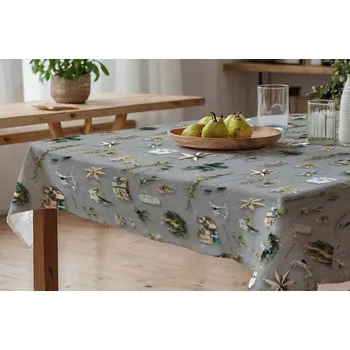 ubrus DARRÉ Bavlněný ubrus Kouzlo Vánoc - šedý Velikost: 85 x 85