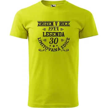 Pánské tričko DOBRÝ TRIKO Pánské tričko s potiskem Limitovaná edice 30 Velikost: XS, Barva: Limetková