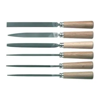 Sada strojírenských pilníků, délka: 160mm střední Plochý, Půlkulatý, Kulatý Čtvercový, Trojúhelníkový CK