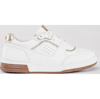 Dámské tenisky Bílo-zlaté sneakersy na platformě 23707W/GO Velikost: 41