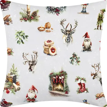 Povlak na dekorativní polštářek DARRÉ Bavlněný povlak na polštář Vánoční nadílka 2 Velikost: 40 x 40
