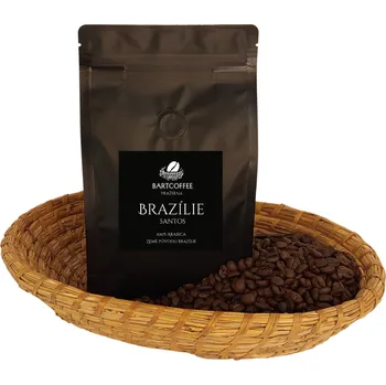 Káva BARTCOFFEE Brazílie Santos Hmotnost: 1000g, Mletí: Jemně mletá káva