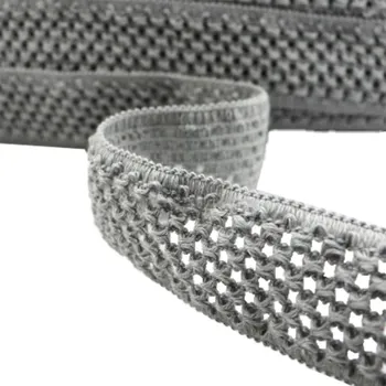Textilní guma Pro Háčkování Guma pletená 5 cm šedá, 10 m