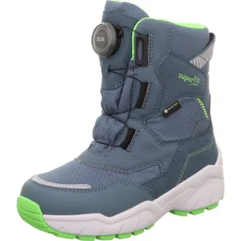 Chlapecká zimní obuv Chlapecké sněhule CULUSUK 2.0 Bleu/Light Green Gore-Tex, Superfit, 1-009172-8010, modrá - 33