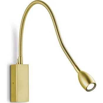 Lampička Knapstein Nástěnné svítidlo Banu LED s vypínačem, mosaz, 30 cm matná mosaz LED 2,6 W celkem - Doprava zdarma