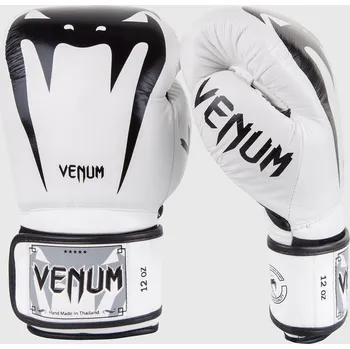 Boxerské rukavice Boxerské rukavice Giant 3.0 - kůže Nappa bílo/černé VENUM vel. 14 oz