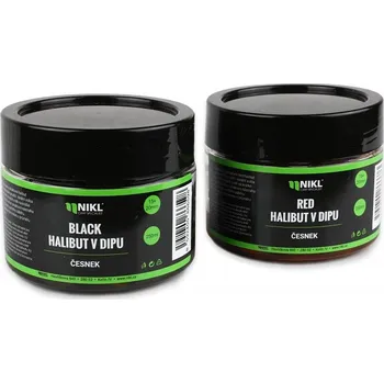 Boilies Nikl Black Halibut Pelety v Dipu 15+20 mm 250 g Příchuť: Jahoda