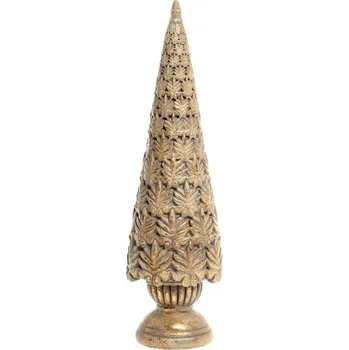 Vánoční stromek Mosazný antik dekorační vánoční stromek Willon - Ø 6*20 cm