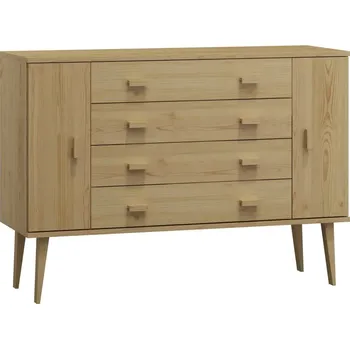 Komoda Komoda z masivu borovice Nord K3/4S 175/92/42 cm / přírodní