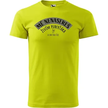Pánské tričko DOBRÝ TRIKO Pánské tričko Mě nenasereš Velikost: L, Barva: Limetková