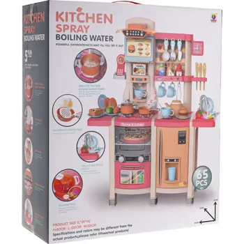 Dětská kuchyňka Ramiz Dětská kuchyňka se světly a zvukovou funkcí 42el. růžová