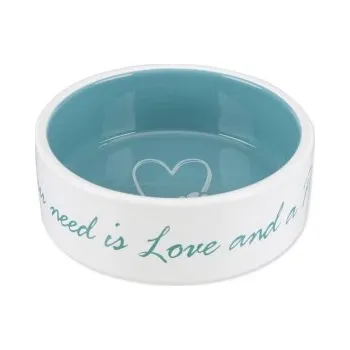 Miska pro psa Miska keramická TRIXIE Pets Home krémová / světle modrá 1,4l