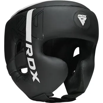 Chránič hlavy na box a bojový sport Boxerská přilba RDX Kara F6 bílá XL