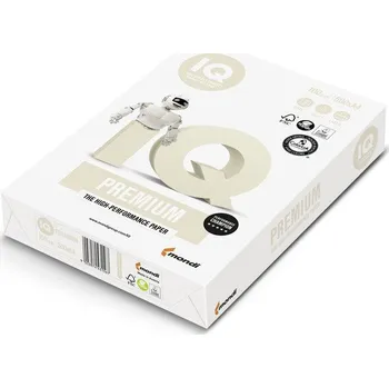 Kancelářský papír Iq premium, 80gsm, A4, 2500 listů, býlí papír nejvyšší prémiové kvality