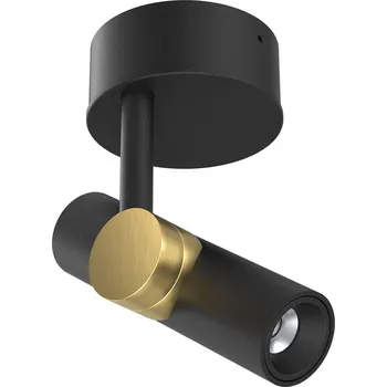 Lampička Linea Light Stropní bodové osvětlení LED Goose, černá/zlatá barva, hliník, 2 700 K černá, zlatá 1 x 8,5 W LED - Doprava zdarma