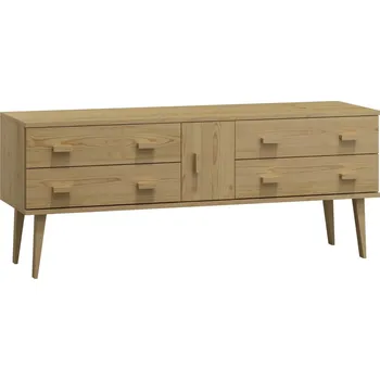 Komoda Komoda z masivu borovice Nord K4/2S 117/58,5/42 cm / přírodní