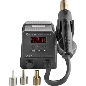 Páječka TOOLCRAFT ZD-8908 horkovzdušná pájecí stanice, digitální, 300 W, 100 - 500 °C, 1488529