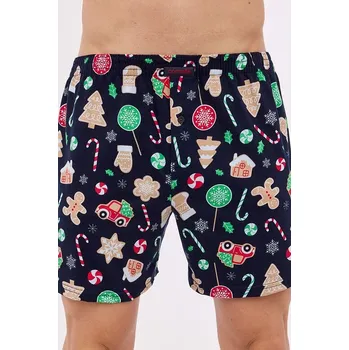 Trenýrky Vánoční trenýrky s perníčky Comfort 167 černé L