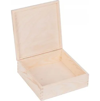 Dárková krabička Krabička dřevěná - 22x22x8 cm