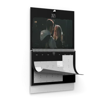 Fotokalendář Závěsný černý plánovací fotokalendář A3