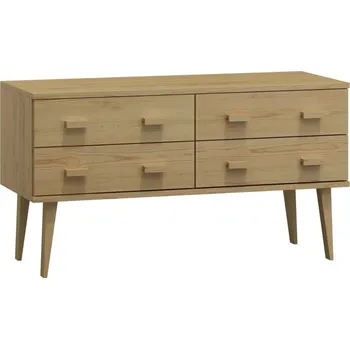 Komoda Komoda z masivu borovice Nord K2/2S 117/58,5/42 cm / přírodní