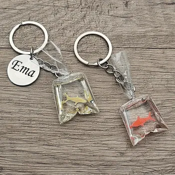 Akvarijní rybička - přívěsek na klíče