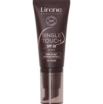 Přípravek na opalování Lirene Single Touch SPF50 hydratační krycí podkladový krém 04 Sand 30ml