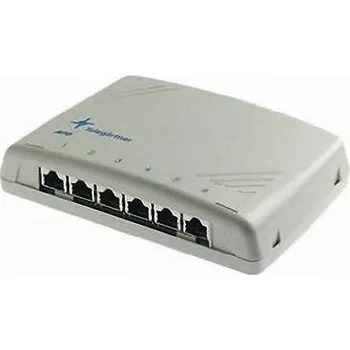 Switch Telegärtner 100006987 6 portů síťový patch panel CAT 6 bílá osazený