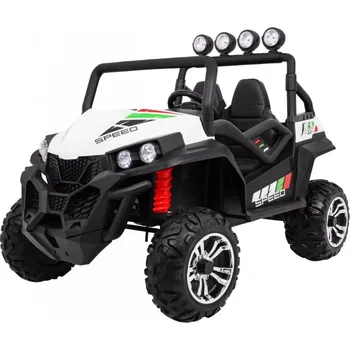 Dětské elektrovozidlo Terénní dětské auto Grand Buggy 4x4 Lift s dálkovým ovládáním, MP3 rádiem a LED světly – bílé