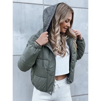 Dámská prošívaná bunda KHALEESI TY3875 Barva: Tmavě Šedá, Velikost: 2XL