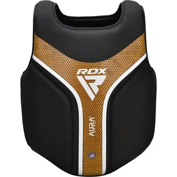 Boxerské rukavice Chránič hrudi RDX AURA plus T-17 černo/zlatý