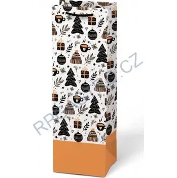 Dárková taška Papírová taška vánoční T12 na lahev V30 12 x 36 x 10 cm (5252801.3) (Papírová taška vánoční T12 na lahev V30 12 x 36 x 10 cm (5252801.3))