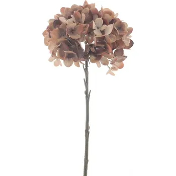 umělá květina umělé květiny, Podzimní hortenzia spray hnědá V 46 cm